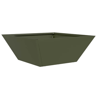 vidaXL Garden Planter 5 pcs Olive Green 40 x 40 x 15 cm 5