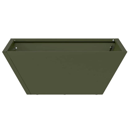 vidaXL Garden Planter 5 pcs Olive Green 40 x 40 x 15 cm 6