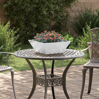 vidaXL Garden Planter 5 pcs Silver 40 x 40 x 15 cm Galvanised Steel 1