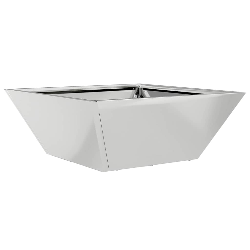 vidaXL Garden Planter 5 pcs Silver 40 x 40 x 15 cm Galvanised Steel 5