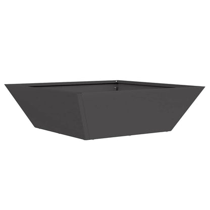 vidaXL Garden Planter 5 pcs Black 50 x 50 x 15 cm Cold-rolled Steel 5