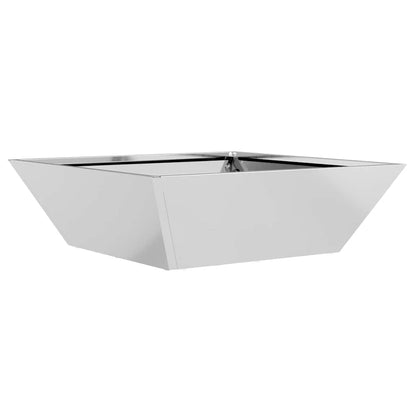 vidaXL Garden Planter 5 pcs Silver 50 x 50 x 15 cm Galvanised Steel 5