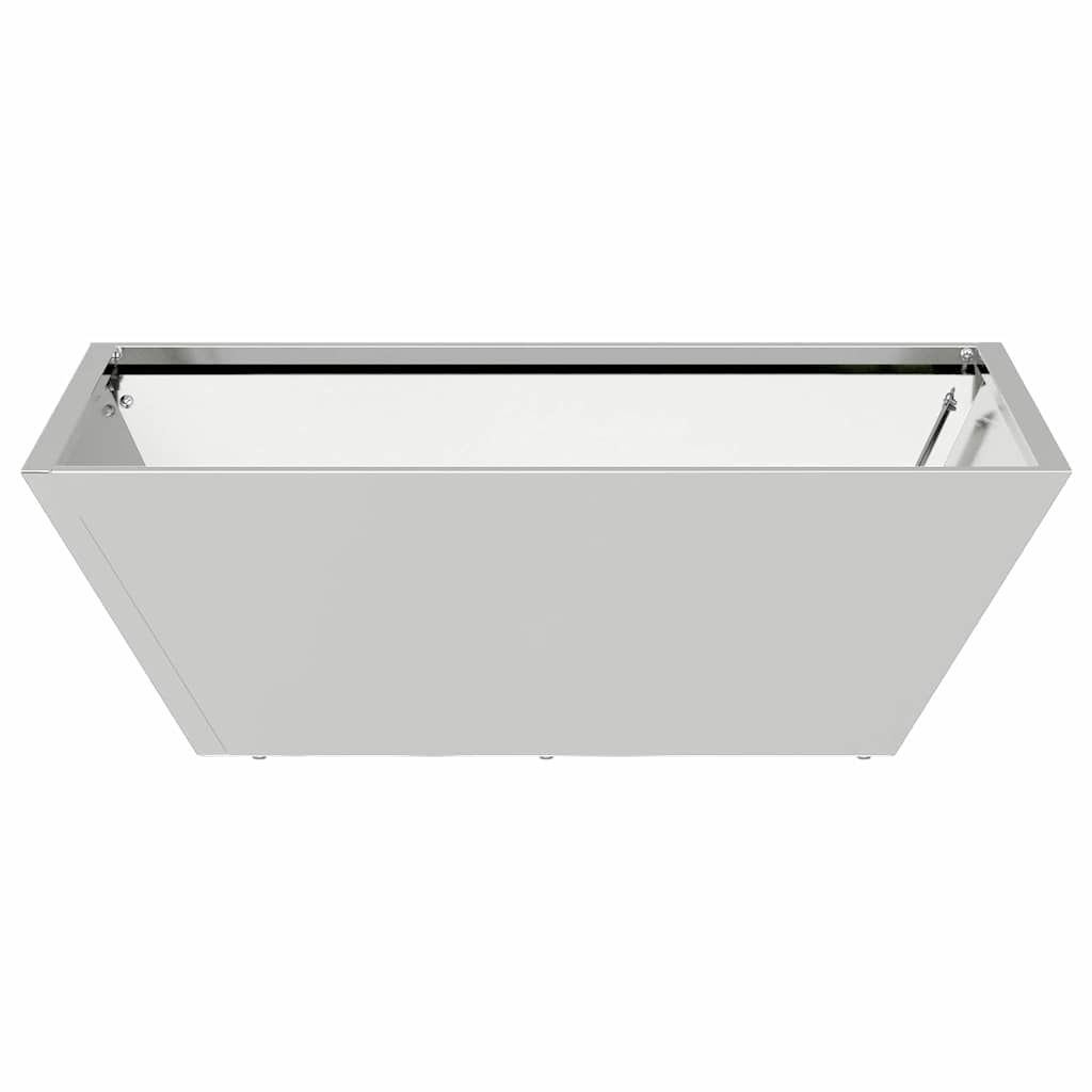 vidaXL Garden Planter 5 pcs Silver 50 x 50 x 15 cm Galvanised Steel 6