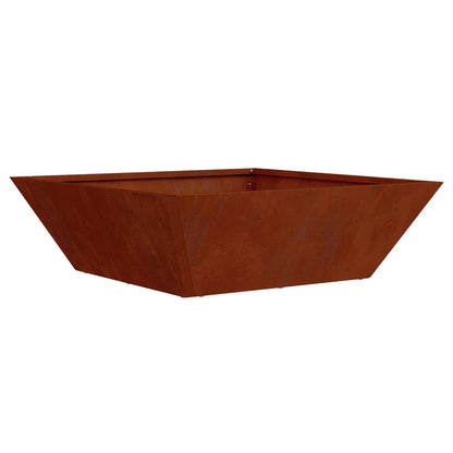 vidaXL Garden Planter 5 pcs Rusty 50 x 50 x 15 cm Weathering Steel 6