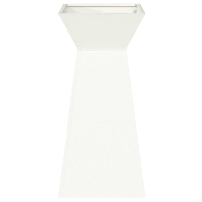 vidaXL Pillar Planter White 35 x 35 x 73 cm Cold-rolled Steel 5