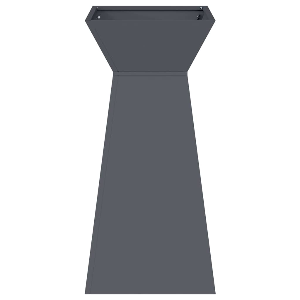 vidaXL Pillar Planter Anthracite 35 x 35 x 73 cm Cold-rolled Steel 5