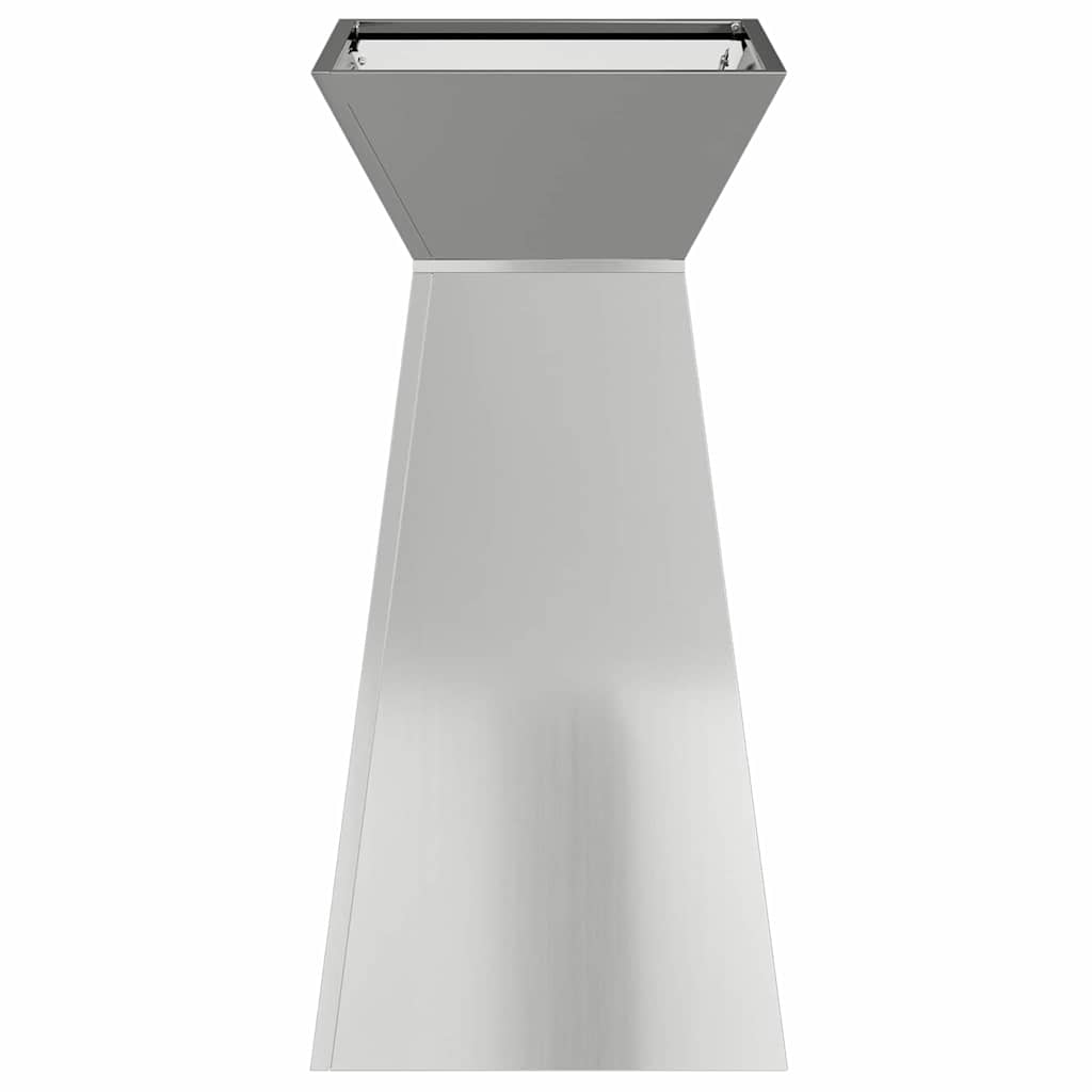 vidaXL Pillar Planter 2 pcs Silver 35 x 35 x 73 cm Galvanised Steel 6