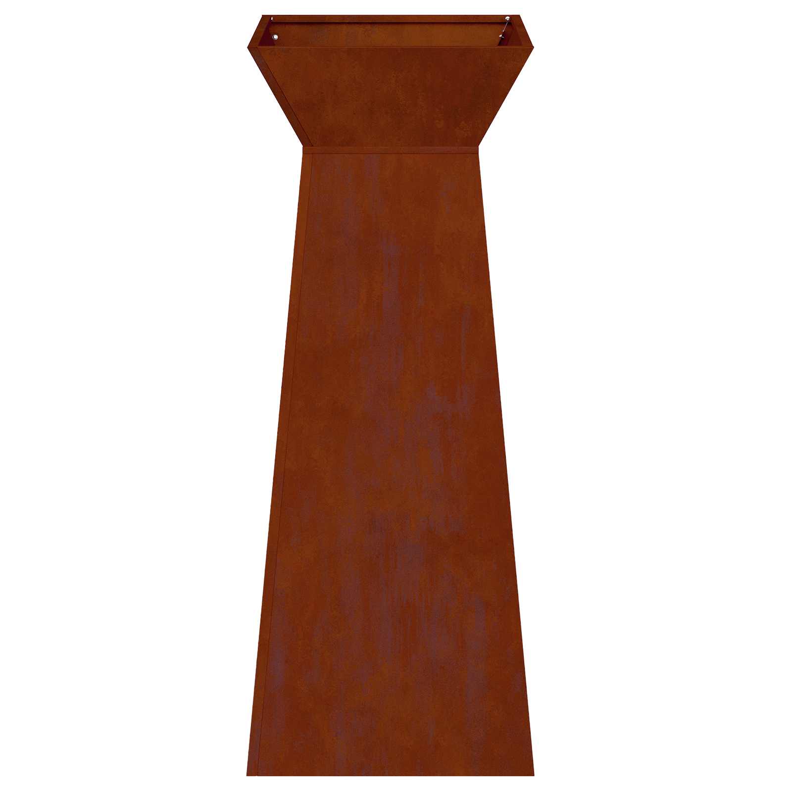 vidaXL Pillar Planter Rusty 40 x 40 x 100 cm Weathering Steel 6