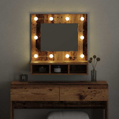vidaXL Mirror Cabinet Old wood 60 x 31.5 x 62 cm Engineered Wood 4