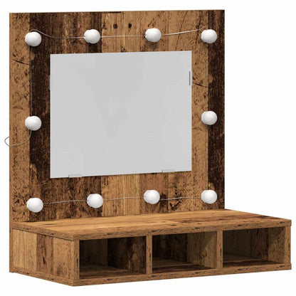 vidaXL Mirror Cabinet Old wood 60 x 31.5 x 62 cm Engineered Wood 2