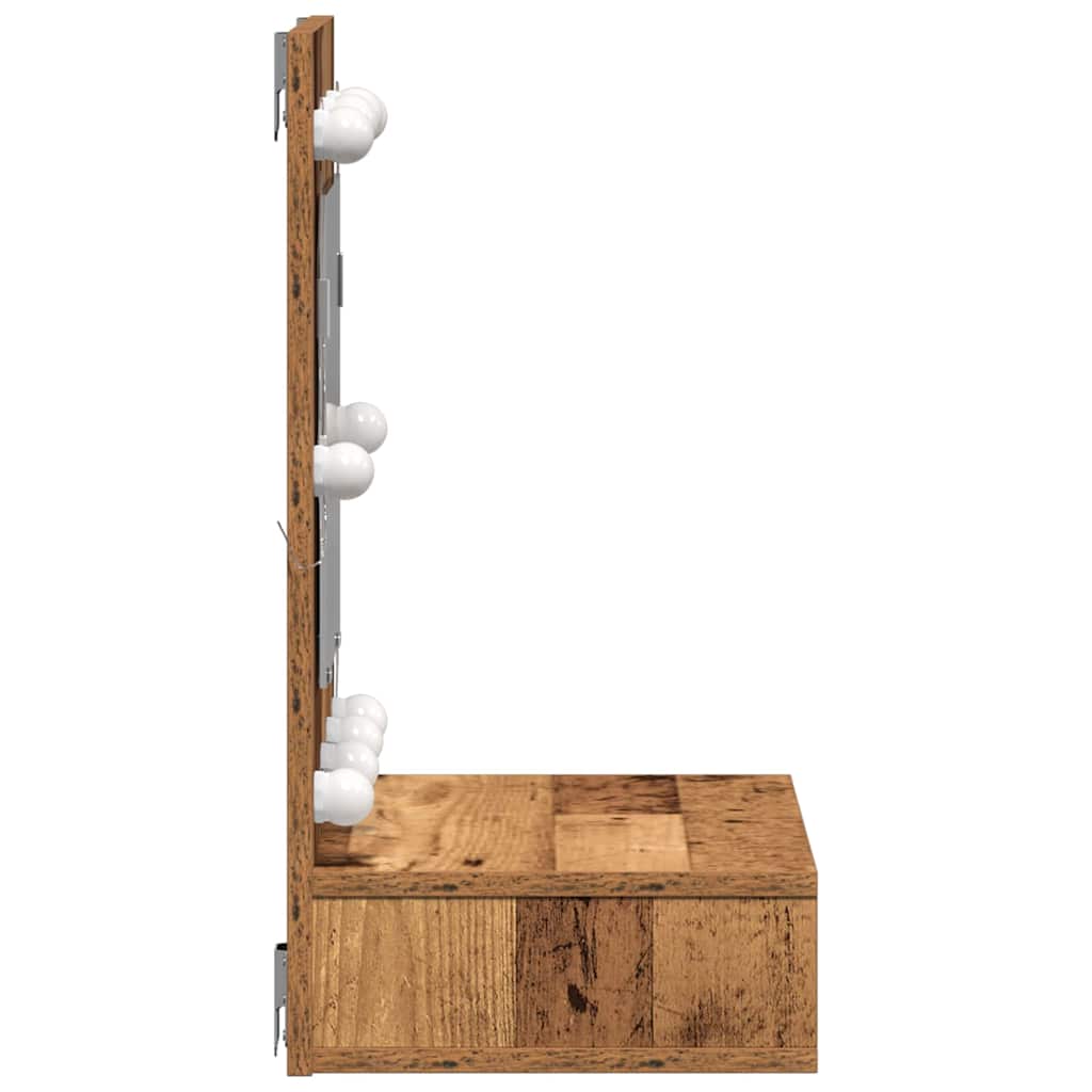 vidaXL Mirror Cabinet Old wood 60 x 31.5 x 62 cm Engineered Wood 6