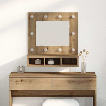 vidaXL Mirror Cabinet Artisan Oak 60 x 31.5 x 62 cm Engineered Wood 1
