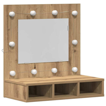 vidaXL Mirror Cabinet Artisan Oak 60 x 31.5 x 62 cm Engineered Wood 2