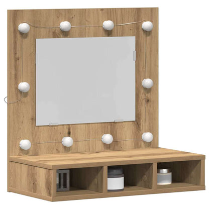vidaXL Mirror Cabinet Artisan Oak 60 x 31.5 x 62 cm Engineered Wood 3
