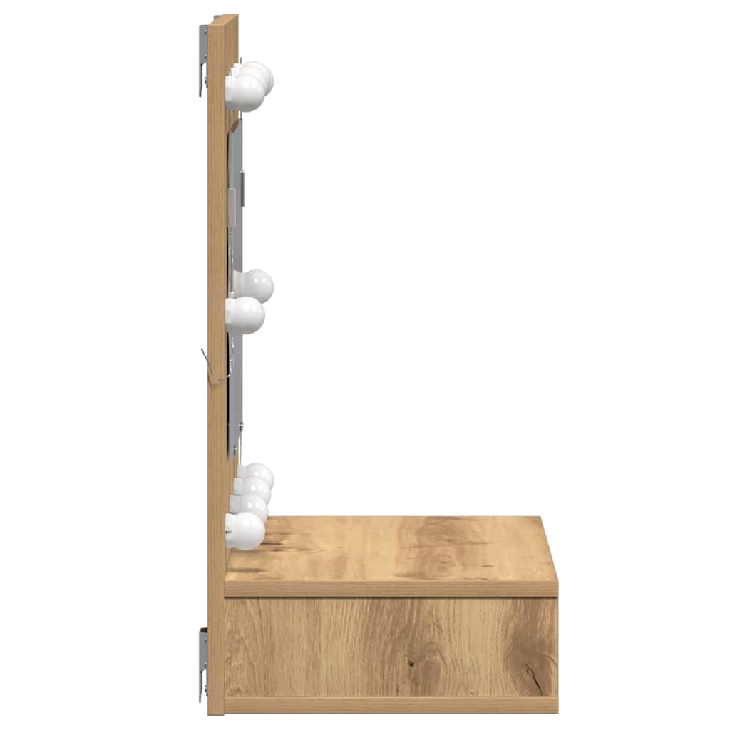 vidaXL Mirror Cabinet Artisan Oak 60 x 31.5 x 62 cm Engineered Wood 6
