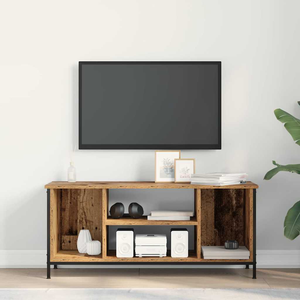 vidaXL TV Cabinet 102 x 35 x 45 cm Old Wood Engineered Wood 4