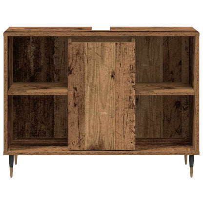 vidaXL Bathroom Cabinet Old Wood 80 x 33 x 60 cm Engineered Wood 6