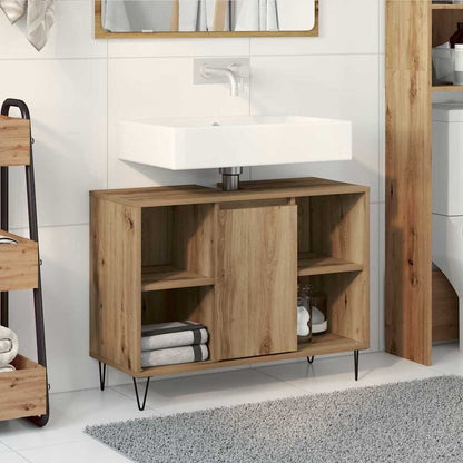 vidaXL Bathroom Cabinet Artisan Oak 80 x 33 x 60 cm Engineered Wood 1