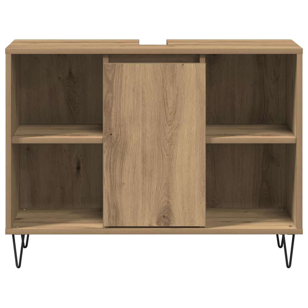 vidaXL Bathroom Cabinet Artisan Oak 80 x 33 x 60 cm Engineered Wood 6