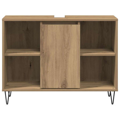 vidaXL Bathroom Cabinet Artisan Oak 80 x 33 x 60 cm Engineered Wood 6