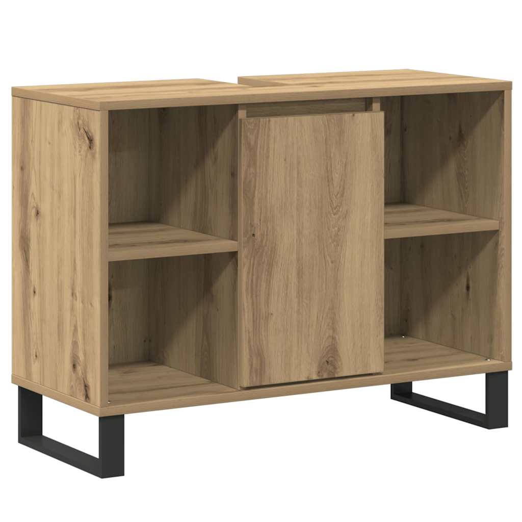 Bathroom Cabinet 80x33x60 cm Engineered Wood Artisan oak