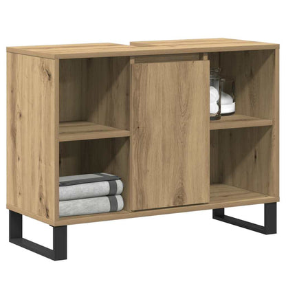 Bathroom Cabinet 80x33x60 cm Engineered Wood Artisan oak