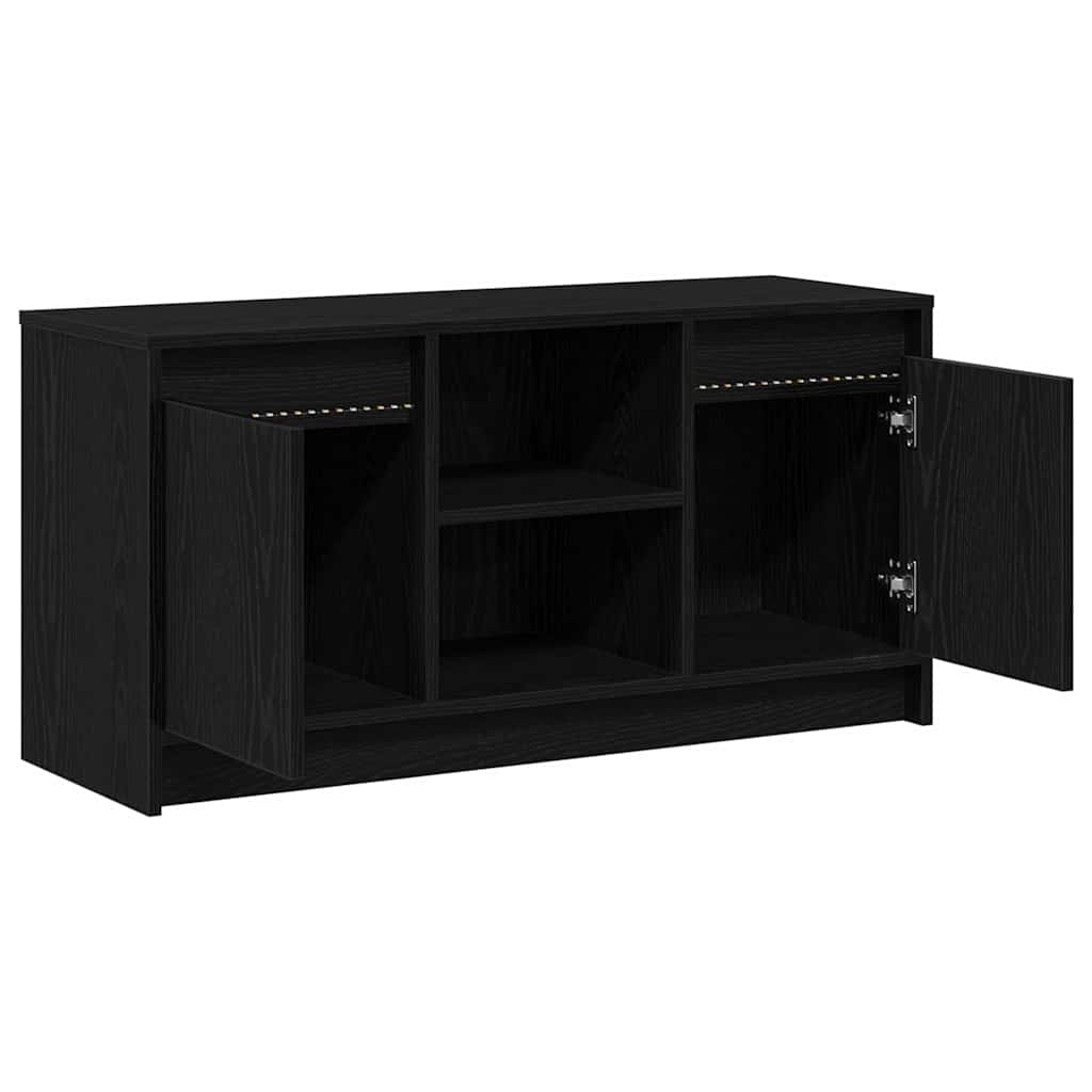 vidaXL TV Units 100 x 34 x 50 cm Black Engineered wood 6