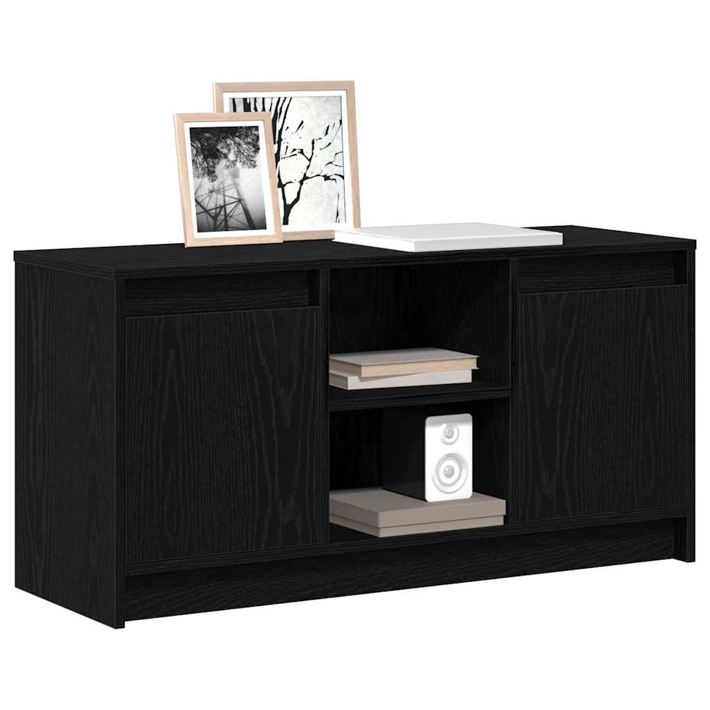 vidaXL TV Units 100 x 34 x 50 cm Black Engineered wood 3