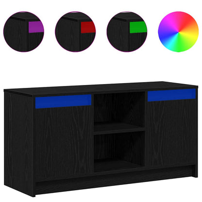 vidaXL TV Units 100 x 34 x 50 cm Black Engineered wood 4