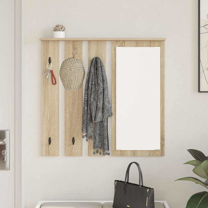 vidaXL Wall-Mounted Coat Rack Wall-Mounted Sonoma oak 84 x 10 x 80 cm 4