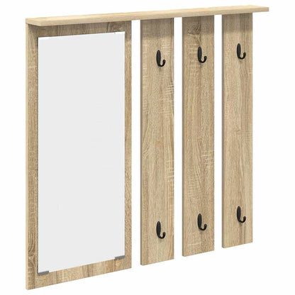 vidaXL Wall-Mounted Coat Rack Wall-Mounted Sonoma oak 84 x 10 x 80 cm 2
