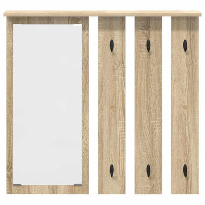vidaXL Wall-Mounted Coat Rack Wall-Mounted Sonoma oak 84 x 10 x 80 cm 5