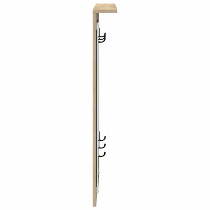 vidaXL Wall-Mounted Coat Rack Wall-Mounted Sonoma oak 84 x 10 x 80 cm 6