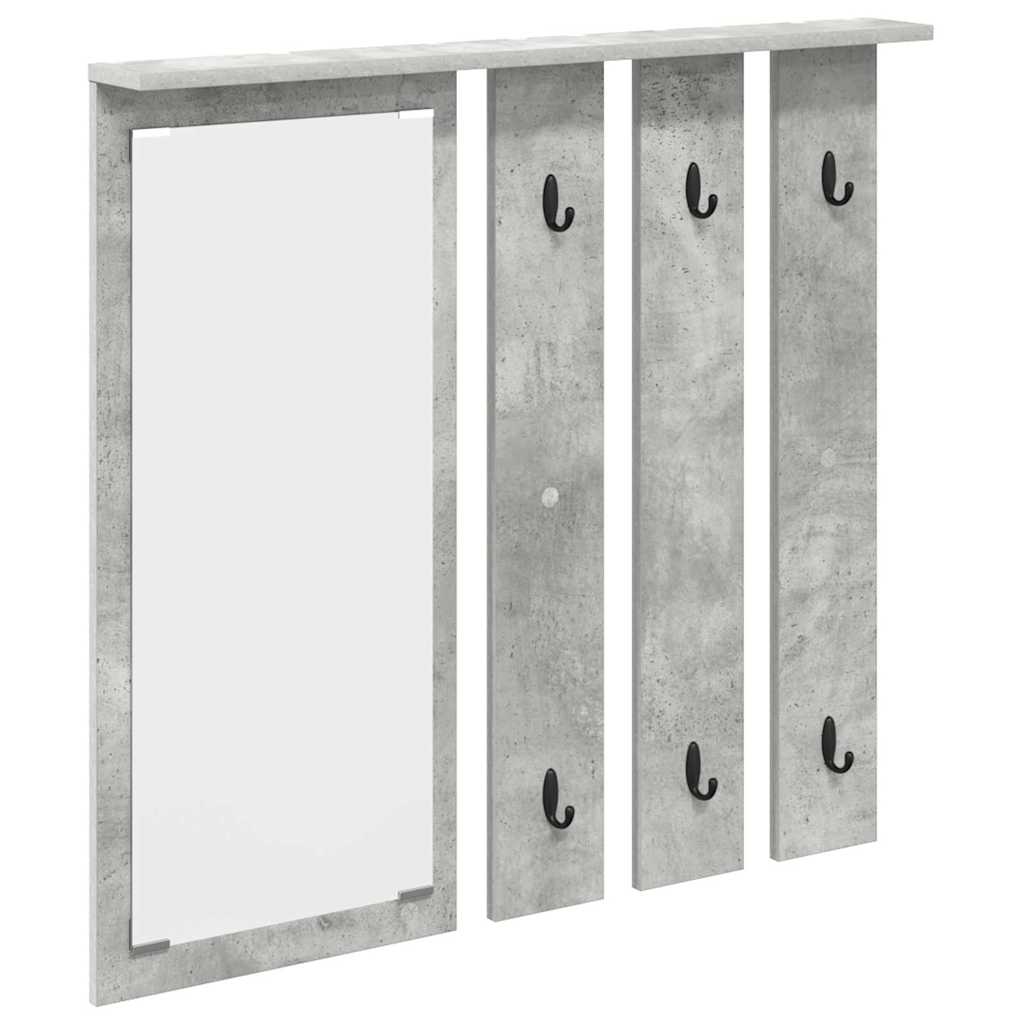 vidaXL Wall-Mounted Coat Rack Wall-Mounted Concrete grey 2