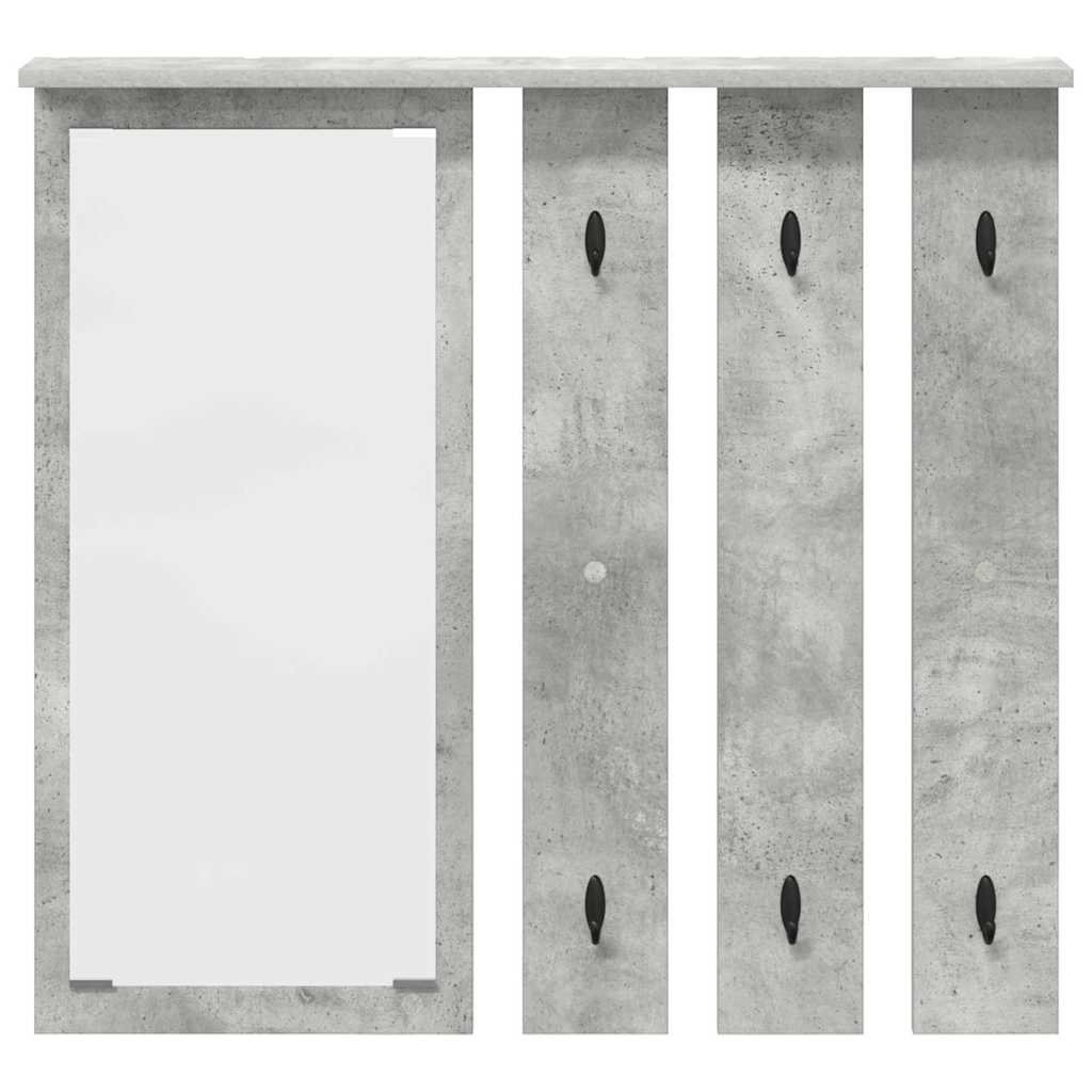 vidaXL Wall-Mounted Coat Rack Wall-Mounted Concrete grey 5