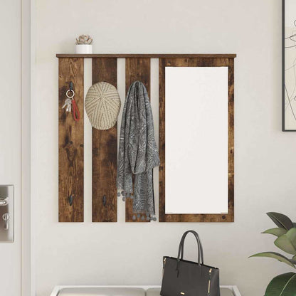 vidaXL Wall-Mounted Coat Rack Wall-Mounted Smoked oak 84 x 10 x 80 cm 4