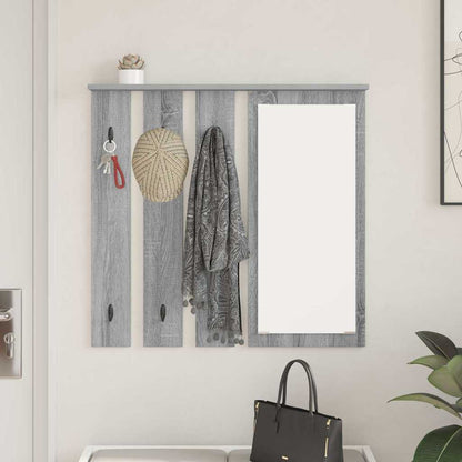 vidaXL Wall-Mounted Coat Rack Wall-Mounted Grey sonoma 84 x 10 x 80 cm 4