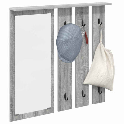 vidaXL Wall-Mounted Coat Rack Wall-Mounted Grey sonoma 84 x 10 x 80 cm 3