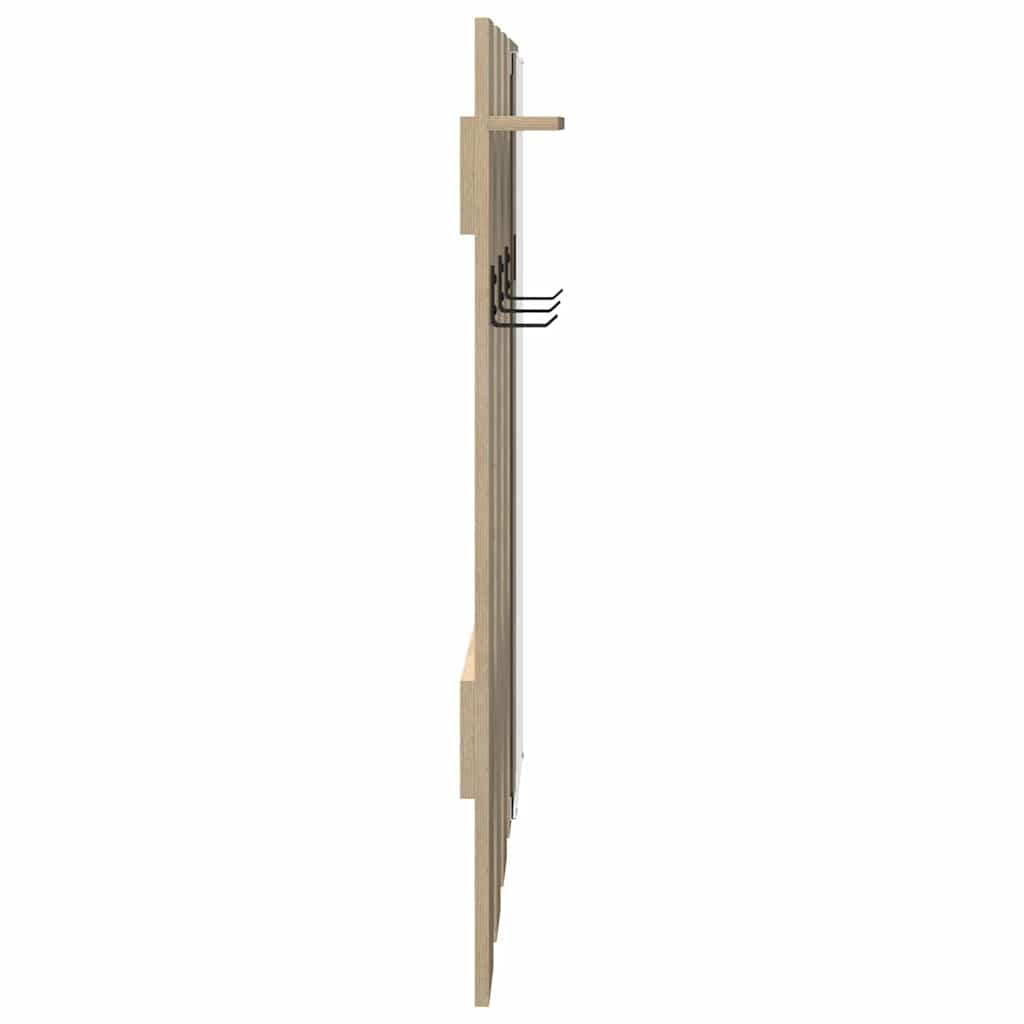 vidaXL Wall-Mounted Coat Rack Wall-Mounted Sonoma Oak Engineered wood 6