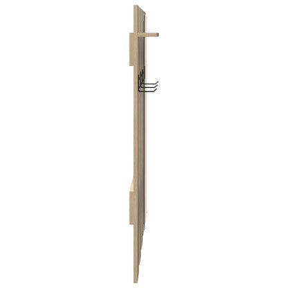 vidaXL Wall-Mounted Coat Rack Wall-Mounted Sonoma Oak Engineered wood 6