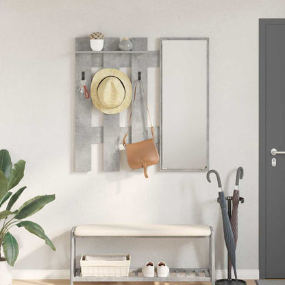 vidaXL Wall-Mounted Coat Rack Wall-Mounted Concrete Grey 1