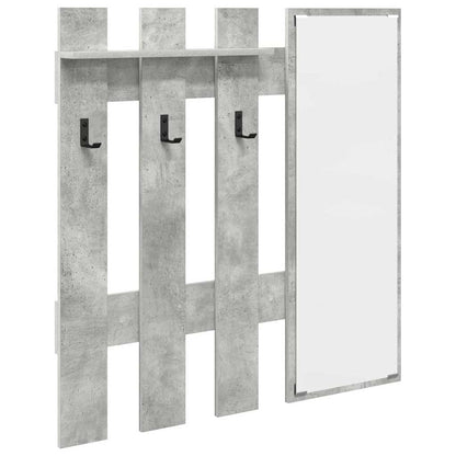 vidaXL Wall-Mounted Coat Rack Wall-Mounted Concrete Grey 2