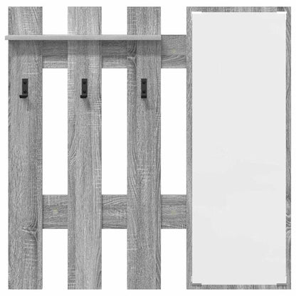 vidaXL Wall-Mounted Coat Rack Wall-Mounted Grey Sonoma Engineered wood 5