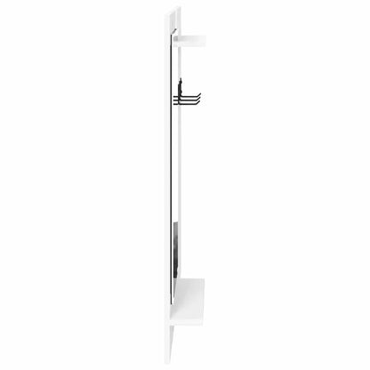 vidaXL Wall-Mounted Coat Rack Wall-Mounted White 70 x 10 x 90 cm 6
