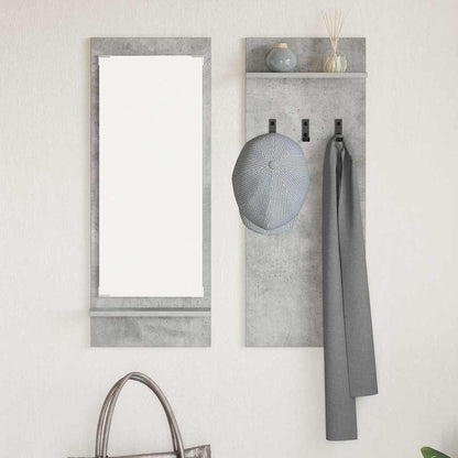 vidaXL Wall-Mounted Coat Rack Wall-Mounted Concrete Grey 4