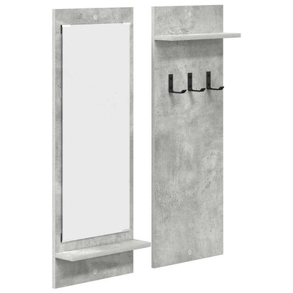 vidaXL Wall-Mounted Coat Rack Wall-Mounted Concrete Grey 2