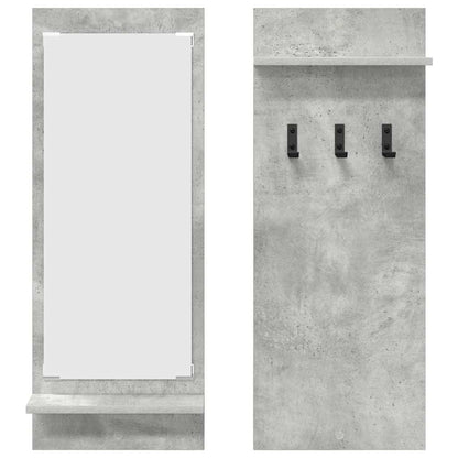 vidaXL Wall-Mounted Coat Rack Wall-Mounted Concrete Grey 5