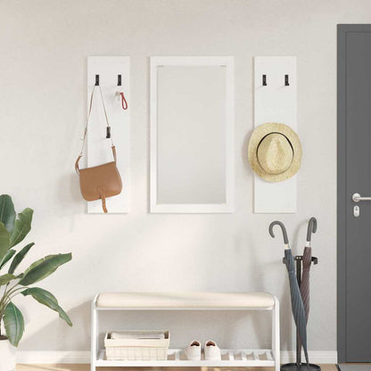 vidaXL Wall-Mounted Coat Rack Wall-Mounted White 96 x 1.5 x 90 cm 1