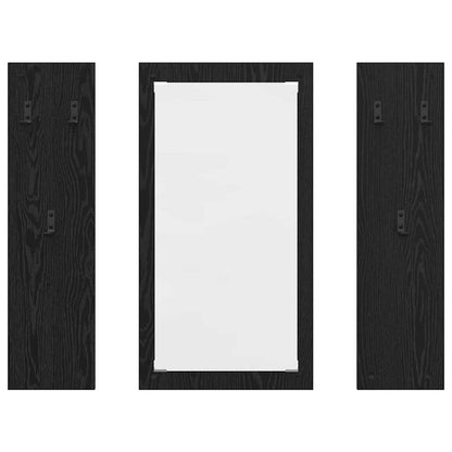 vidaXL Wall-Mounted Coat Rack Wall-Mounted Black Oak 96 x 1.5 x 90 cm 5