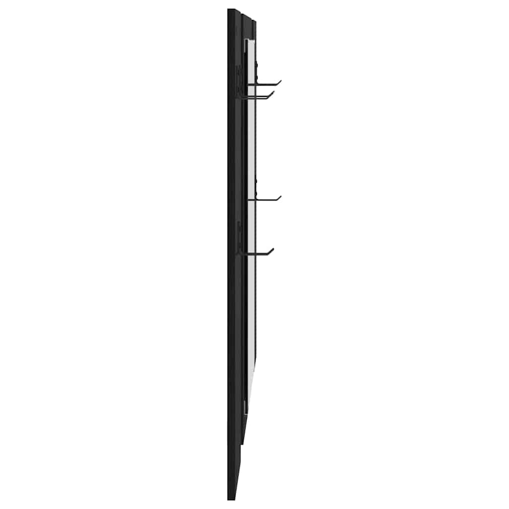 vidaXL Wall-Mounted Coat Rack Wall-Mounted Black Oak 96 x 1.5 x 90 cm 6